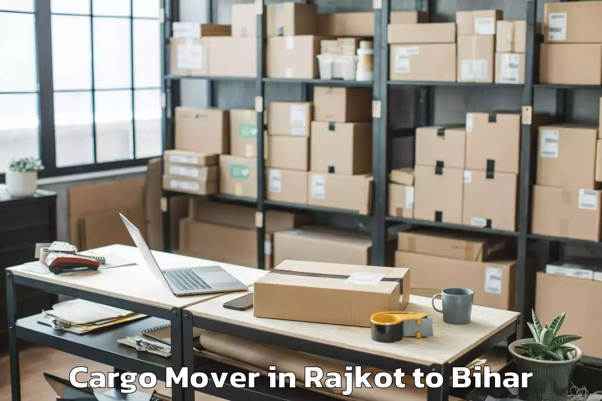 Top Rajkot to Mokameh Khas Cargo Mover Available